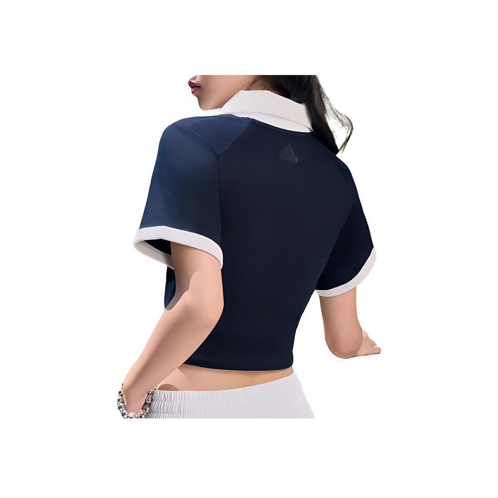 New Adidas T Shirt Women's College Navy/White JC8710