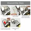 Doorknobs Entrance Door Lock Stainless Steel Interior Lock Lock Mechanism Door Handle  Bedroom