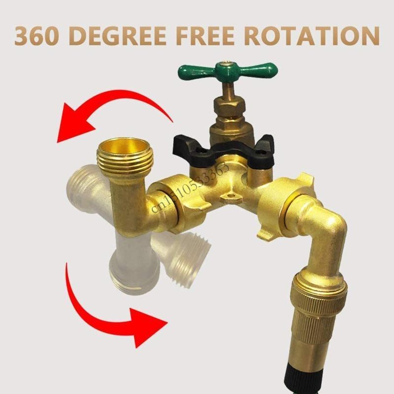 090E Garden Hose Elbow 90 Degree Brass Quick Adapter for Home Supplies China Mainland