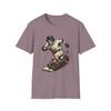 Unisex Softstyle T-Shirt Skeleton Baseball Sports Athlete Runner Skull