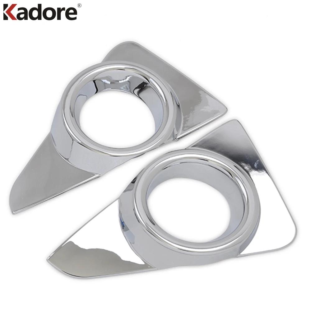For Toyota RAV4 RAV 4 2016 2017 2018 Chrome Car Front Fog Light Lamp Cover Trim Head Foglight Foglamp Bezel Trims Accessories