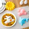 DIY Kitchen Tools 4PCS Cute Rice Ball Molds, Rabbits Dolphins Flowers And Long Shape, Food Molds Portable Grade PP Sushi Maker for Japanese