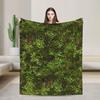 Gras Kampfmatte Wiesenland Grünfläche Decke Warm Weich Neuheit Plüsch Überwurfdecke für Sofa Flanell Tagesdecke Bettbezug