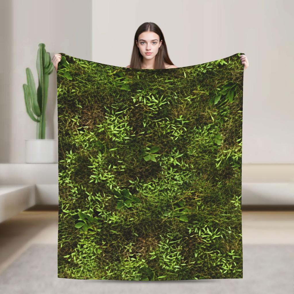 Gras Kampfmatte Wiesenland Grünfläche Decke Warm Weich Neuheit Plüsch Überwurfdecke für Sofa Flanell Tagesdecke Bettbezug