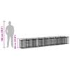 Gabion Raised Bed Set 2 Pcs Silver
