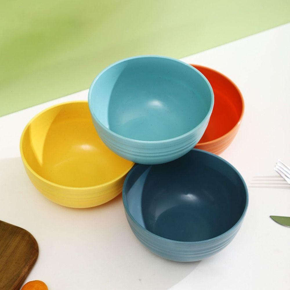 1PC 24 oz Cereal Bowls Unbreakable Plastic Bowls Colorful Salad Bowl