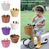 Retro Woven Front Handle Carrier 7 Styles Walking Tool Storage Basket