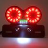 Bracingo Universal LED Turn Signal Brake Tail Light Motorcycle Assembly Refit Lamp Black Red 1 pcs Fit For Harley Honda