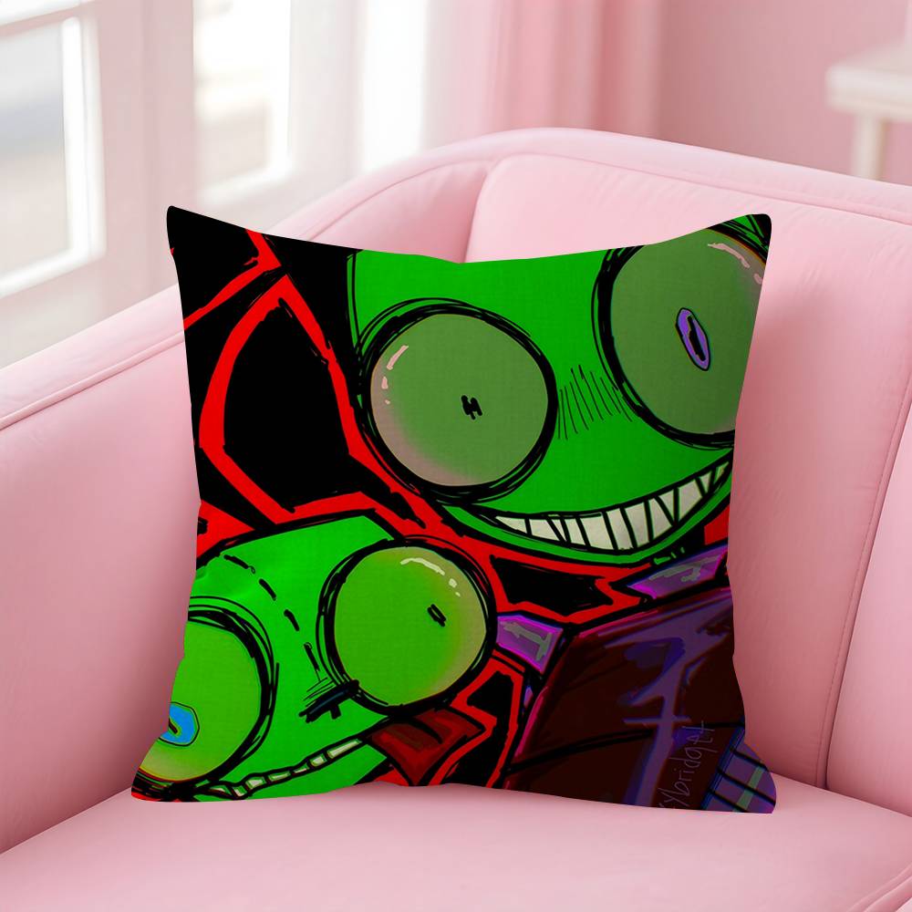 

IInvaderS ZZim Pillowcases Home Bedding Decorative Pillow Cover Wedding Super Soft Pillow Case 30x30 cm