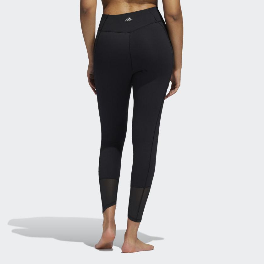 Adidas Casual Sports Cropped Leggings Women Bottoms Black GR8096