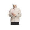 adidas 800 Daunen Buchstaben-Print Stehkragen Reißverschluss Langarm Jacke Herrenjacke Weiß IS8920