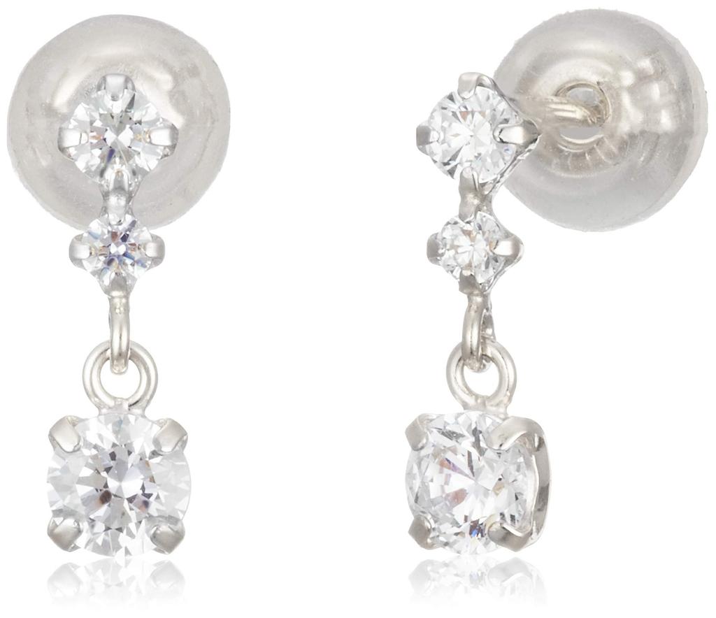 10K White Gold Earrings 151636153237 canal4℃ (Canal 4℃) (WG)