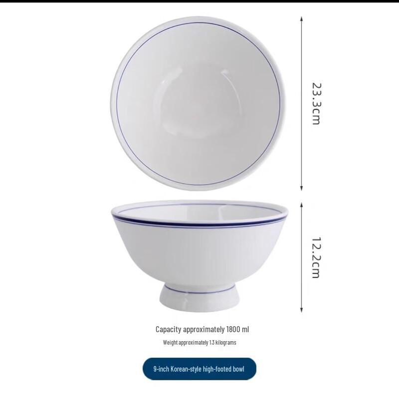 Classic Large Ceramic Noodle Bowl