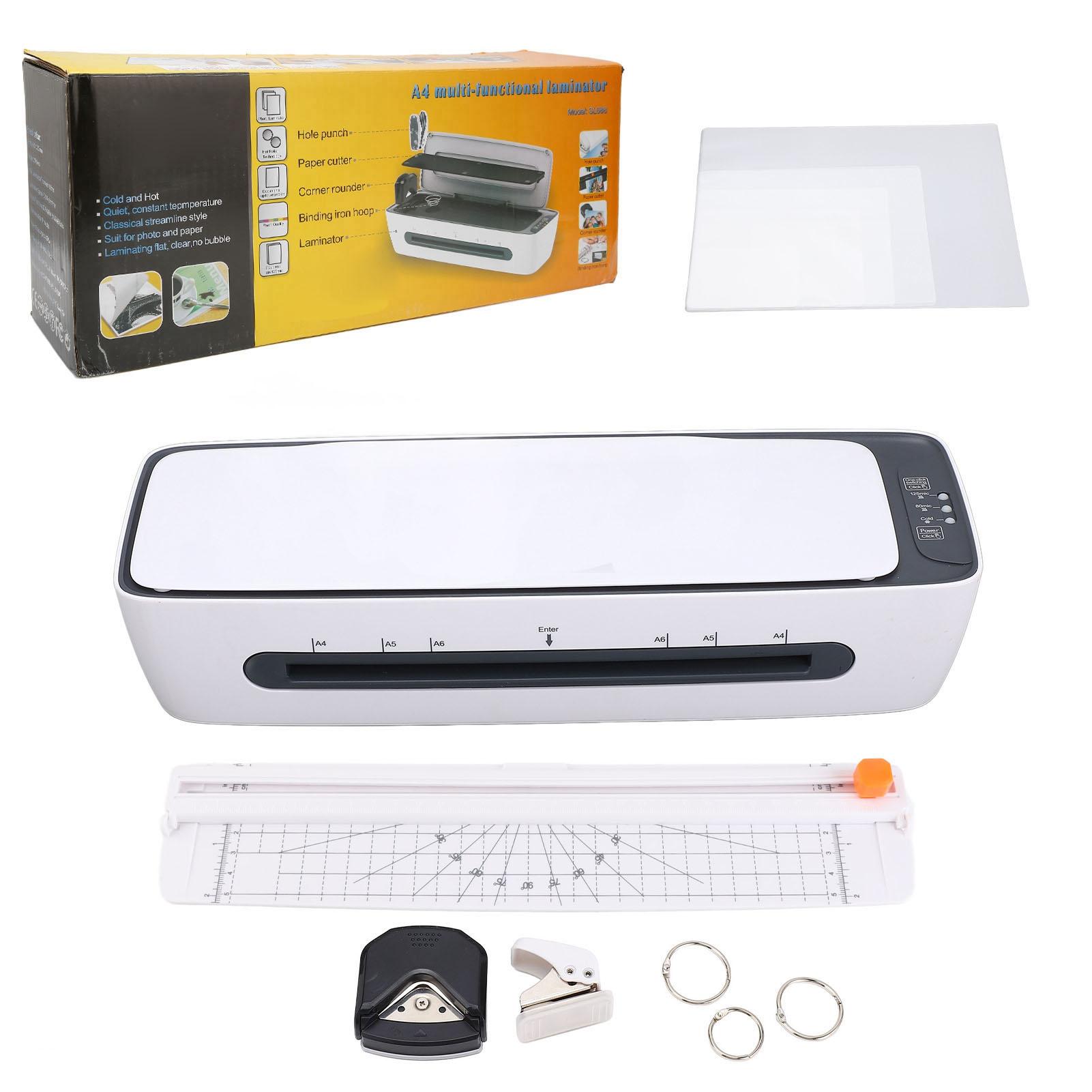 

6 в 1 термальный ламинатор 1 мин быстрый предварительный нагрев горячая холодная система 9-дюймовый ламинатор с углом US Plug