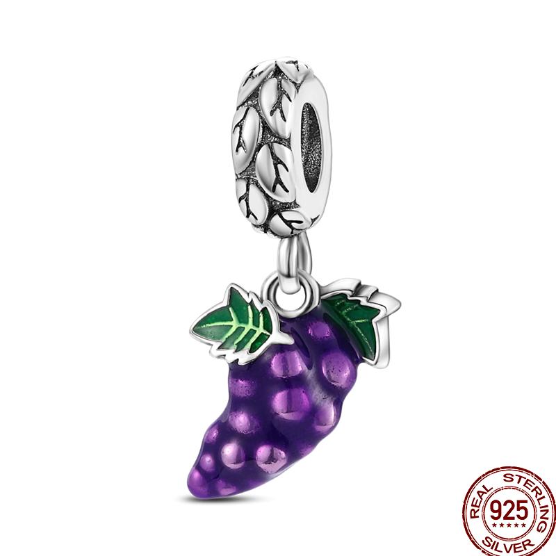 Copper Dessert Afternoon Tea Series Pink Zircon Sweets Playground Series Suitable Fit Pan Original Bracelet Diy