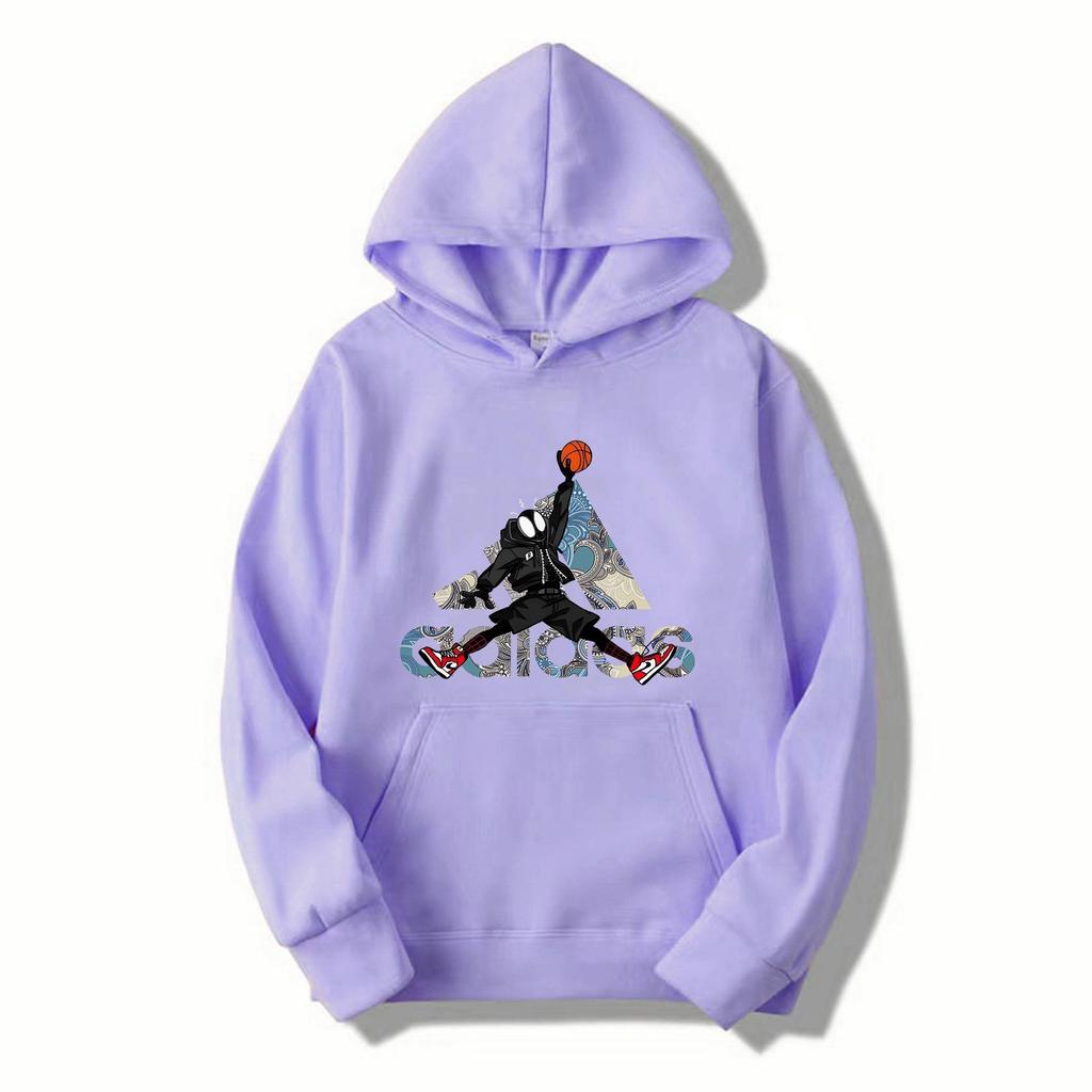 Unisex Spring/Autumn AD Logo Hooded Sweatshirt Fashion Sport Casual Top