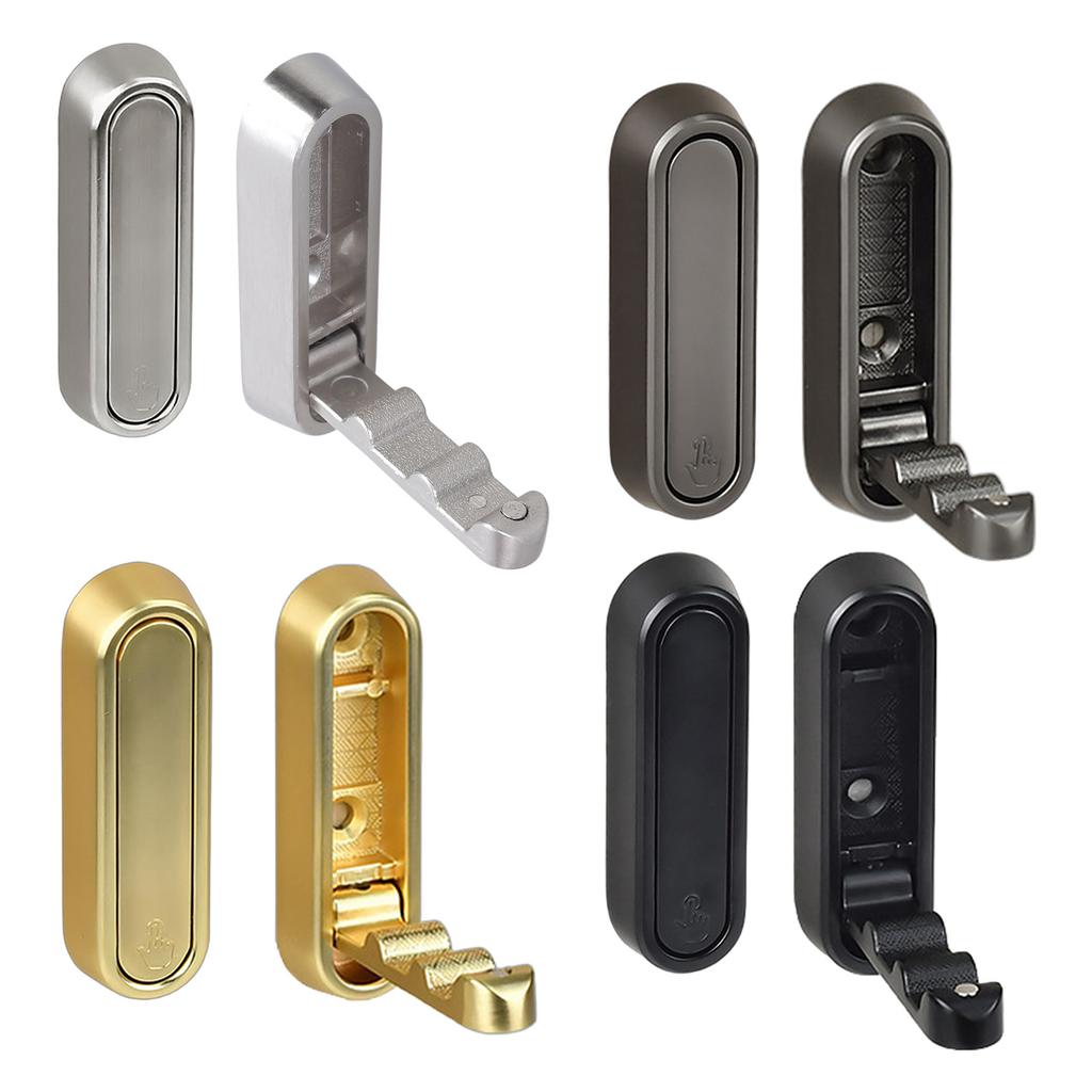 Pack of 2 Foldable Coat Hooks for Hanging Towels Hats Backpacks Heavy Duty Wall Mount Clothes Hanger Bathroom Supplies