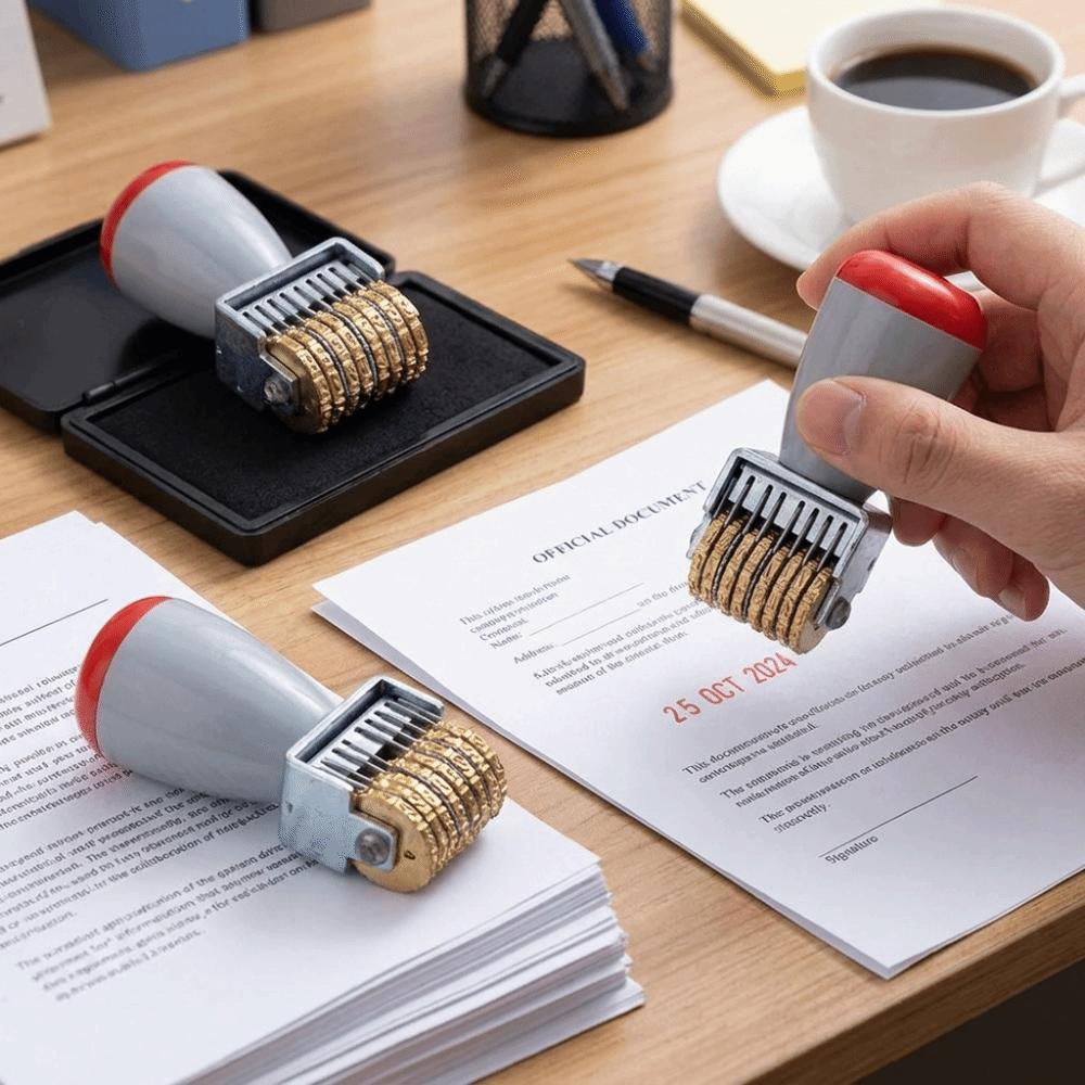 8 Digit Metal Number Stamp 10 Digit Date Stamp Long-Lasting Date Rotating Stamp  Batch Info Marking
