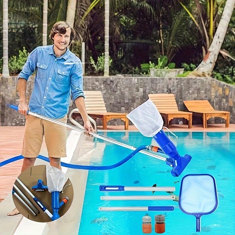 Tragbarer Pool-Vakuum-Jet: Unterwasserreiniger mit Bürstenbeutel, Handheld, Mini-Jet-Staubsauger für Schwimmbäder - Amerikanischer Rohrverbinder