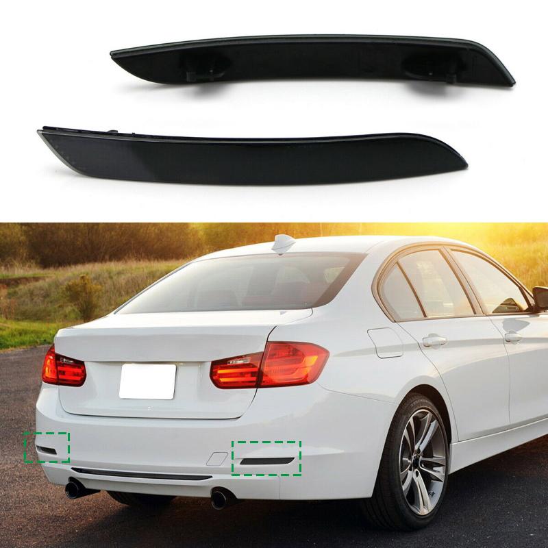 2 st/set Bil Bakre Stötfångare Reflektorlins för BMW 3 4-serien F30 F31 F32 F33 (Höger & Vänster)