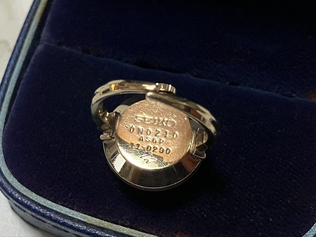 [USED] Beautiful working Seiko Ring Watch/Seiko mechanical ring watch