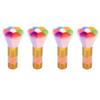 4pcs Manicure Duster Tool with Rhinestone Colourful Soft Thickened Ergonomic Nail Art Dust Remover Brush for Makeup