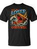 Get In Loser WeRe Doing Gods Will Unisex TShirt Funny Religious Novelty Tee 220g Pure Fabric Trendy Streetwear Short Sleeve Casual Printed Top