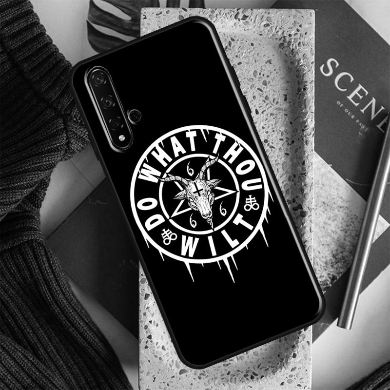 Pentagram 666 Demonic For Huawei Nova 7i 8i 11i 12i 12s 9 10 SE Y91 Y90 Y60 Y70 Y72 Y61 P30 P40 Lite P60 Pro Case