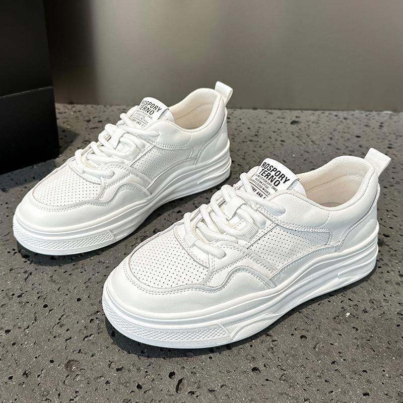 Leder kleine weiße Schuhe Damenschuhe Fahren weiche Sohle Koreanische Version von Sport und Freizeit vielseitig Leder Tide Marke flache Grundplatte Schuhe