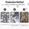 DIY 3D Pearl Diamond Painting Art Set Virgin Mary Religious Art Set Wall Art