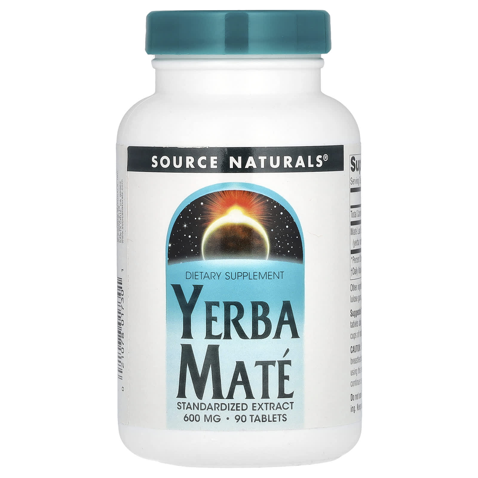 

Yerba Mate, 600 Mg, 90 Tablets