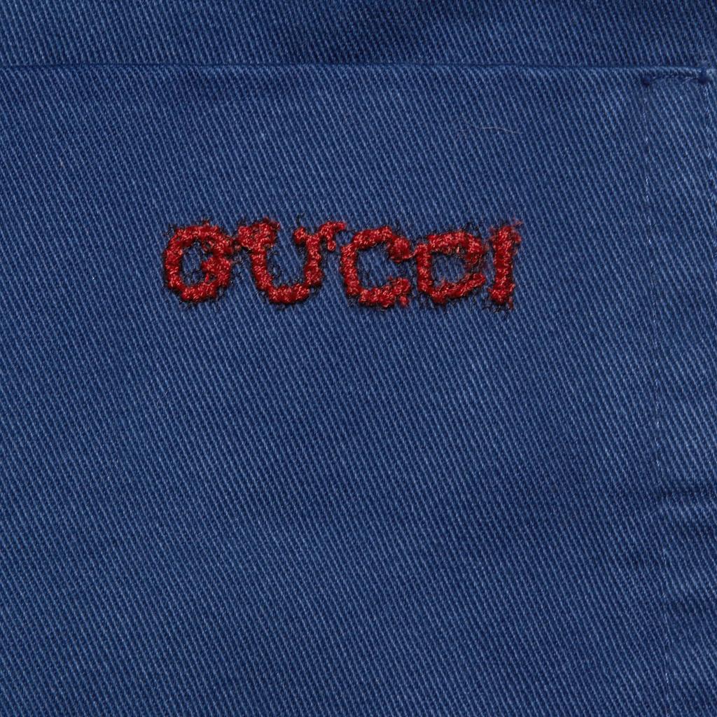 GUCCI Business Suits Men's Blue Suit Collar Moderate Business Suit 722497-ZALUG-4307