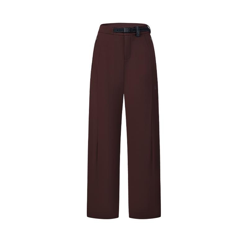 FILA Explore Classic Versatile Comfortable Casual Pants Women bottoms Red-Maple-Brown A11W627802FBN S