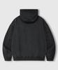 Lemain Second Vintage Pigment 2-Way Oversized Zip-Up Hoodie [Charcoal]