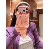 Spring girl heart oil painting red flower rabbit suitable for apple 17promax mobile phone case iphone16pro