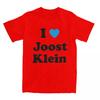 WoT Shirt I Love Joost Small Blue T Shirts Harajuku Summer Tees Y2K Basic Custom Logo Cotton Clothing Birthday Present