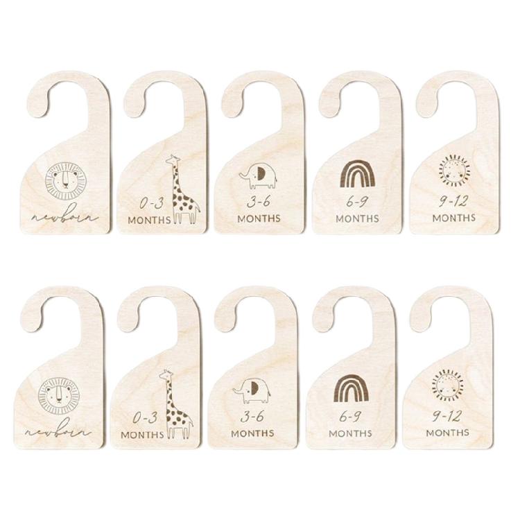 Cute Baby Closet Dividers By Month Nursery Closet Organizer Kids 0-12 Months