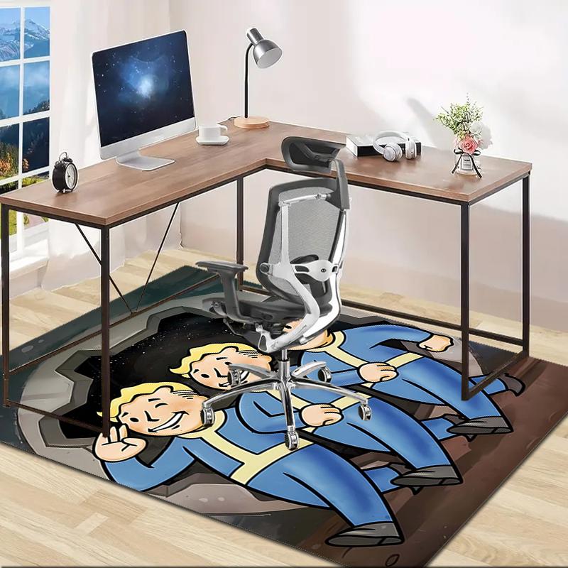 1pc NUKA-BOMBS Fallout1 Design Area Rug - Non-Slip, Soft & Cozy Floor Mat for Living Room, Bedroom, Office - Indoor/Outdoor Decorative Carpet