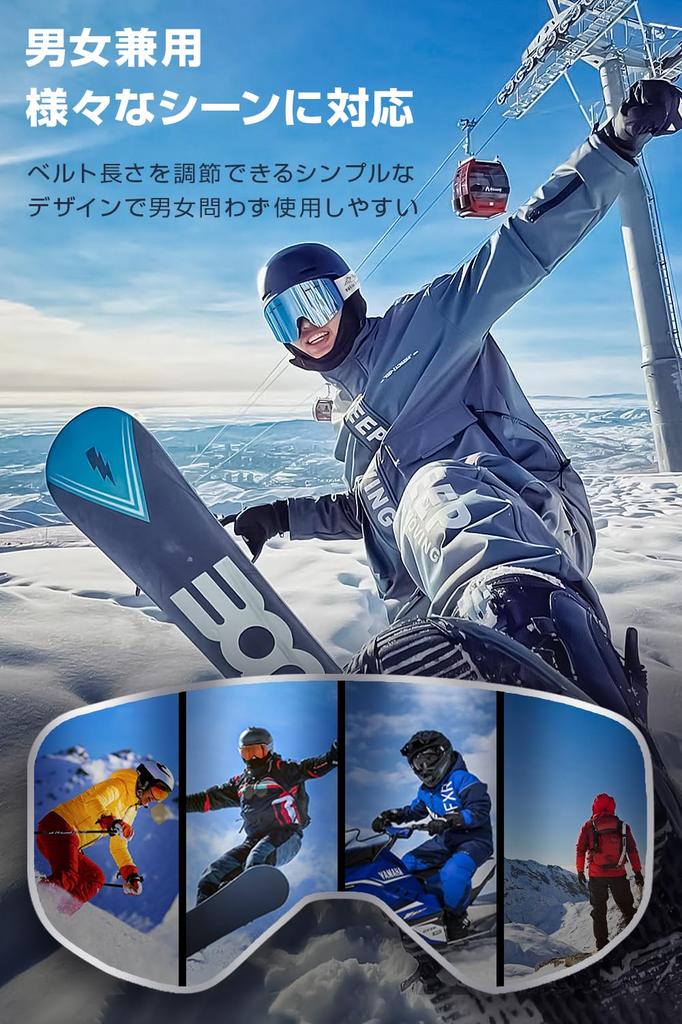 Rovolt Ski Glasses Compatible for 2025 Baseball Double UV Helmet Unisex for Winter and Skiing Goggles, [New & 180° Wide-Vision Lens], Anti-Fog,