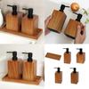 Elegant Wood Texture Resin Lotion Dispenser With Foam Pump For Shampoo Body Wash Hotel Homes Bathroom Essential