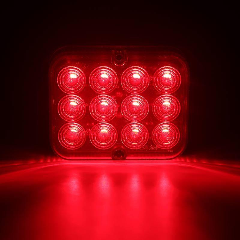 12V 24V 12 LED Rear Tail Light Fog Light Driving Lamps Safety Warning Brake Stop For Car Truck Trailer Boat Caravan Lorry Bus