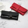1 Pcs Women's Leather Eyeglasses Case Soft Portable Sunglasses Storage Bag Fashionable Glasses Case Accessory