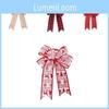 Charming Plaid Christmas Bow Collection For Stylish Tree And Home Ornamentation