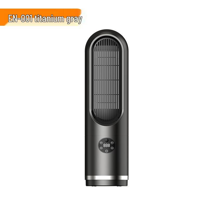 Leafless Electric Fan & Heater with Remote, Silent & Energy Efficient, Floor/Desktop Model 018JR.