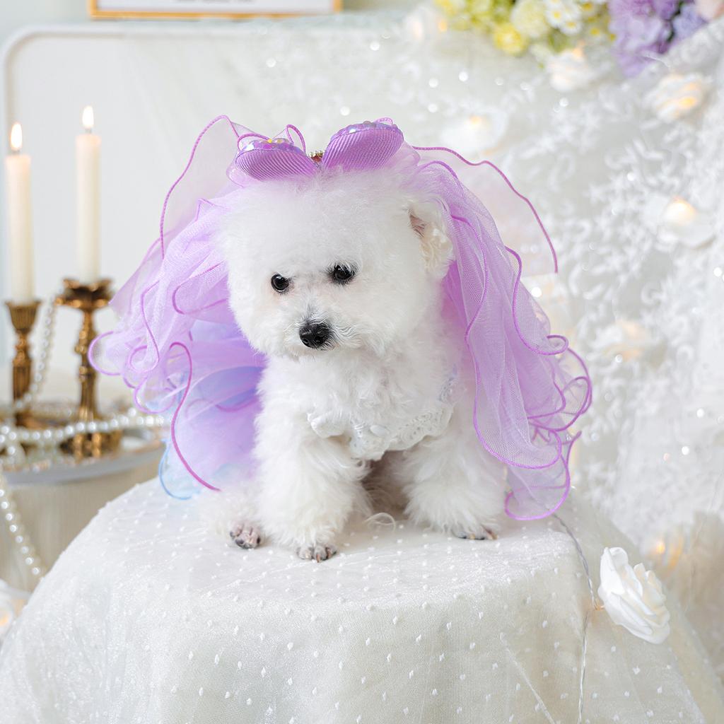 Haustier Hundekleidung TUTU Rock Gaze Rock Frühling und Sommer Prinzessin bauschiger Rock Stern dai Traum Gaze Rock