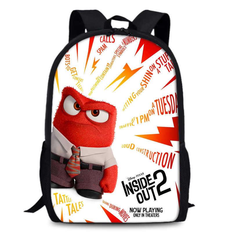 Spacious Inside Out 2 Backpack Durable Oxford Fabric 15 Inch School Bag Unisex