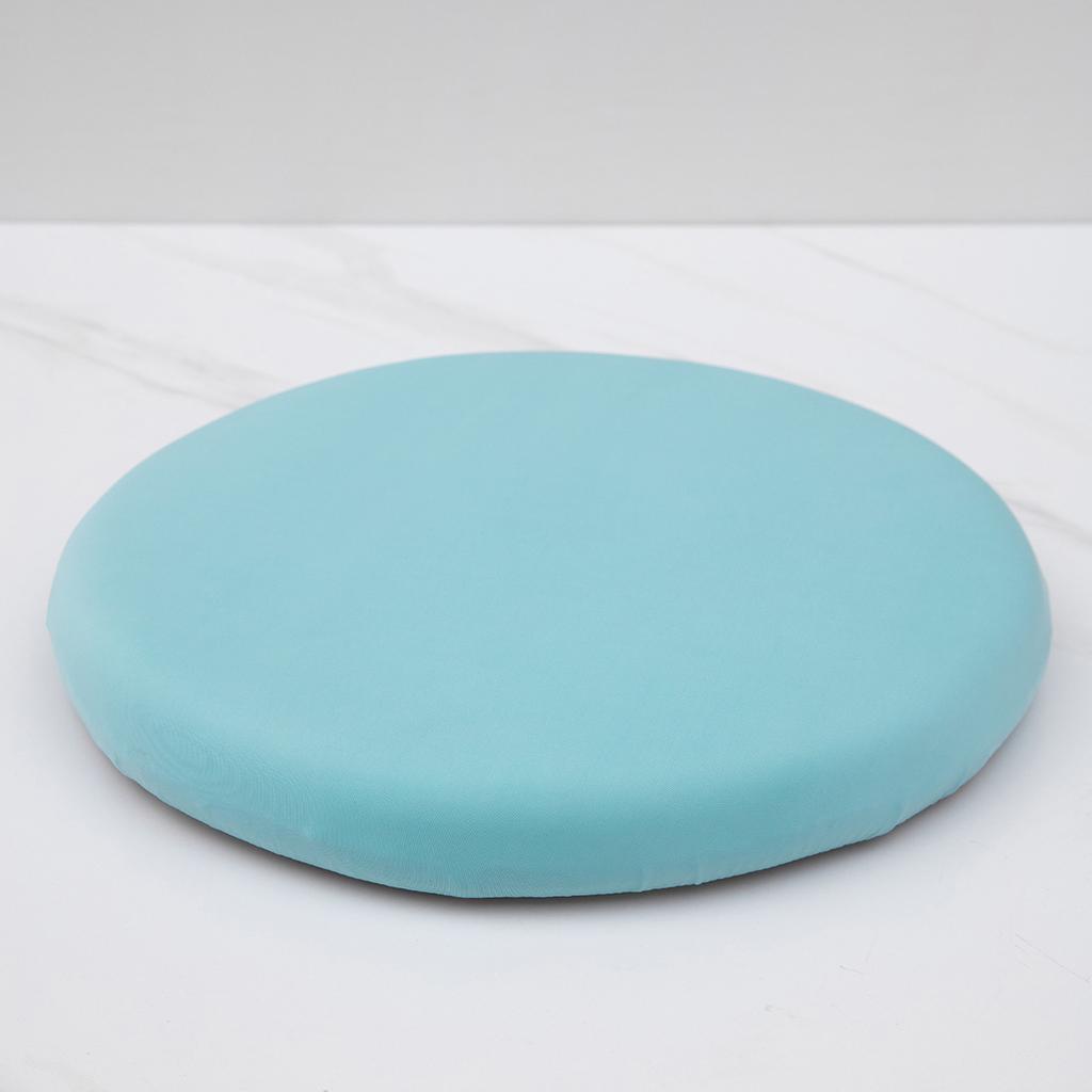 Open Round Ice-slip Fiber Fabric Memory Seat Cushion for Office and Home Use, Rebound Seat Cushion for All Seasons