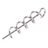 50Pcs Fishing Hook Steel Swivels Spring Single Rings Fishing Tackle Accessory