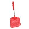 Retractable Plastic Fly Swatter Mosquito Racket with Stainless Steel Rod for Home OfficeRed