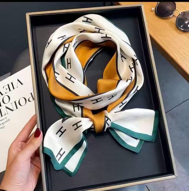 Big Brand Double-sided Printed Long Headband Silk Scarf Hin Scarf Ribbon Tie Bag Decoration Suit Scarf Waist Belt Multi Function